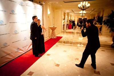 Guests could have a keepsake photo made in front of a sign bearing the Boys & Girls Clubs of Miami-Dade logo.