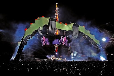 The stage for U2’s 360° World Tour
