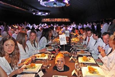 About 750 guests came to the Museum of Contemporary Art, Los Angeles gala, where the vision of artist Marina Abramović dictated the look and feel.