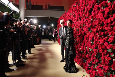 The Rose-Covered Wall at MoMA's Film Benefit