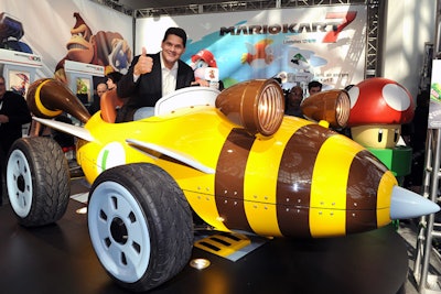 Nintendo's Mario Karts at the Los Angeles Auto Show