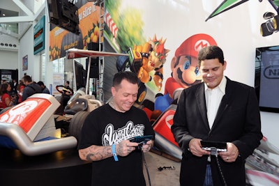 Nintendo's Mario Karts at the Los Angeles Auto Show