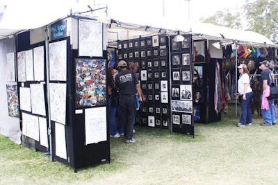 More than a dozen vendors sold everything from T-shirts and posters to airbrush tattoos.