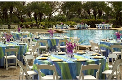 Our outdoor pool area is perfect for meeting receptions and social events.