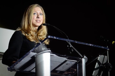 Guest speaker Chelsea Clinton spoke about one of her role models, her late grandmother Dorothy Rodham.