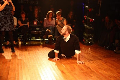 Members of the Improv Asylum took turns performing in the 24-hour show.