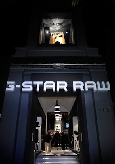 G-Star opened its Rodeo Drive shop with an arty, multimedia event.