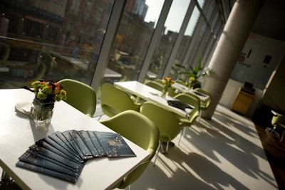 The pre-awards reception took place in the BlackBerry Lounge in the TIFF Bell Lightbox.