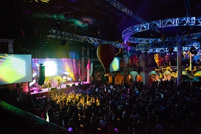 The holiday party for Groupon employees and their guests took place at the Aragon Ballroom in Uptown.