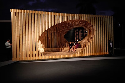 Design Miami's Wooden Entrance