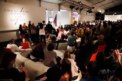 Large crowds turned out for Design Talks, held in the Design Miami pavilion.