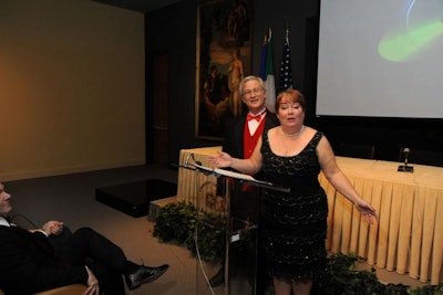 Opera singers performed classic pieces from Italian opera in the auditorium about halfway through the night.