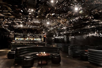 Lilium, the Gerber Group's replacement for Underbar at the W Union Square hotel, opened last week with a new design that includes a ceiling decorated with lily-shaped black steel sculptures.