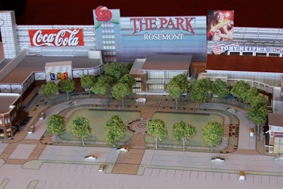 The Park at Rosemont will open in April with restaurants, bars, and activities for convention guests.