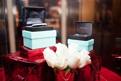 Guests bought raffle tickets for a chance to win Tiffany jewelry.