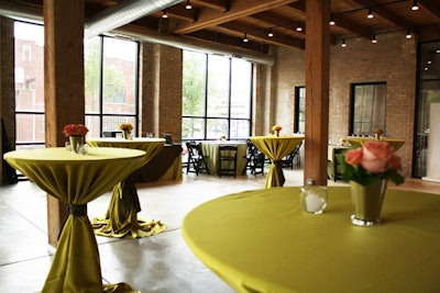 Floor-to-ceiling windows allow for lots of natural light in the upstairs loft.