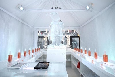 Aiming to entertain the tweens in the crowd, Sandi R. Hoffman Special Events created an ice lounge modeled after the Icehotel in Sweden.