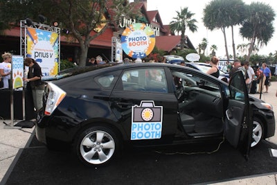 In each city, a third generation Prius equipped with a windshield-mounted camera served as a photo booth.