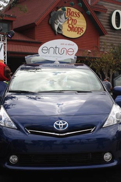 Toyota is using the tour to demonstrate the vehicle's Entune multimedia system.