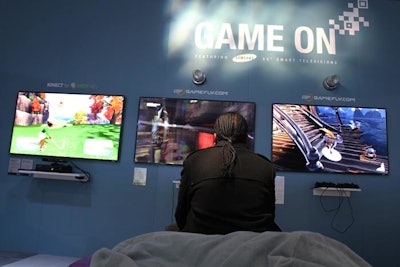Beyond the seven personality vignettes, there are interactive sections including a lounge for playing video games and checking out new TV, cell phone, and computer technology.