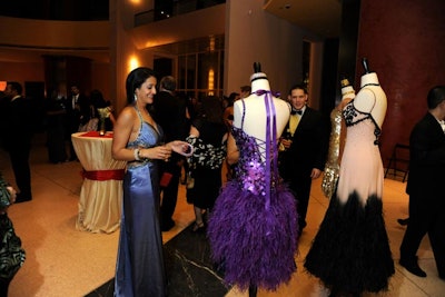 Ms. Virginia displayed her collection of Italian-style formal wear.