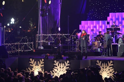 Singer and songwriter Marsha Ambrosius performed 'The Christmas Song.'
