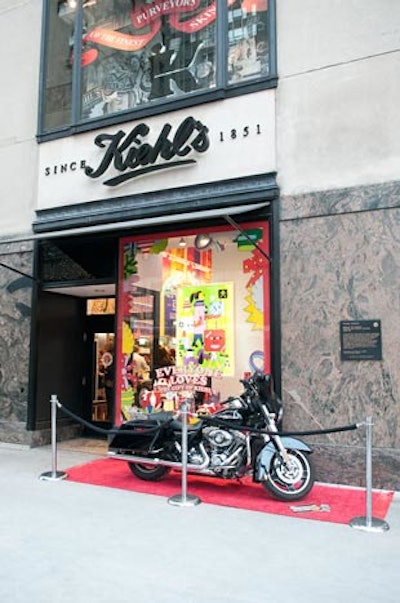 The store, which had a motorcycle stationed outside it for the grand opening event, opened on Michigan Avenue in mid-November.