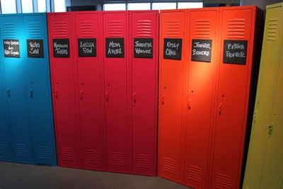 Upon arriving, editors went to their personalized lockers to discover a full set of Under Armour gear, including the new Made Just for Women sports bra.