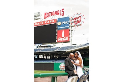 Nationals Ballpark Field Stands Wedding