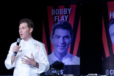 Bobby Flay hosted the event.