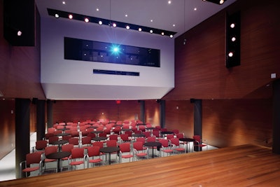 The Theater at the Rubin Museum seats as many as137 guests and features exceptional acoustics.