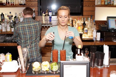 Specialty drinks included the Bedford Bloody, which made the '100 Best' list and is prepared with kimchi. Guests also tried the Cucumber Cooler, made with gin, lime, simple syrup, and muddled cucumber.