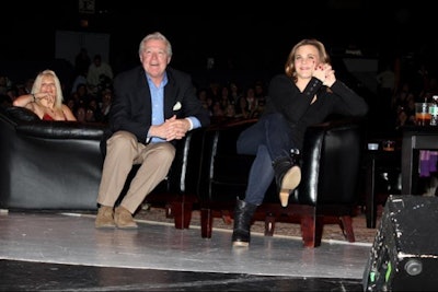 On a rotating stage at the Westbury Theatre in Long Island, stars from 'One Life to Live,' including Ilene Kristen, Jerry verDorn, and Gina Tognoni (pictured, left to right), shared behind-the-scenes stories from the set and answered questions from fans.