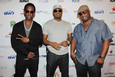 Artists and DJs, including R&B group Boyz II Men, walked the red carpet.