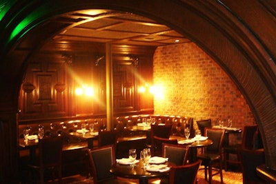 The subterranean space channels a Prohibition-era speakeasy.