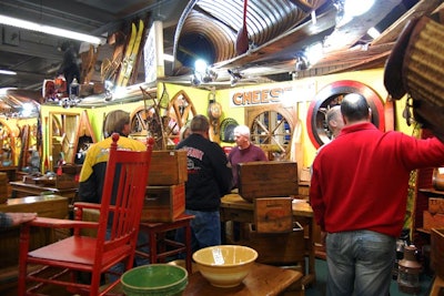 The show featured a wide range of items, include nautical antiques.