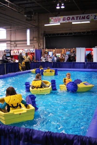 Younger children could enjoy a paddle boat ride in the Kids' Boating Zone mini-lake.