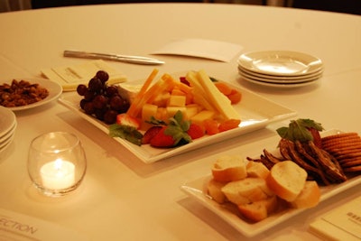 Marigold and Onions supplied light hors d'oeuvres at each table.