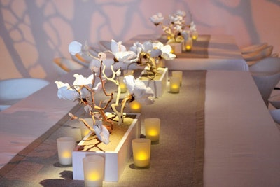 Centerpieces designed for a recent wedding