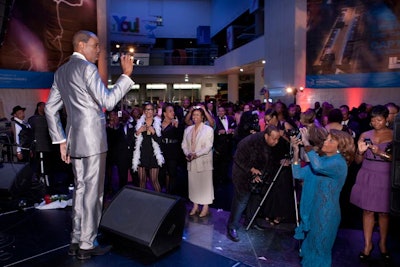 The headline entertainer was Freddie Jackson, whose hits include 'You Are my Lady' and 'Rock me Tonight.'
