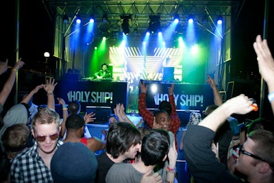 Forty acts performed, playing a total of 120 hours of live music at the first Holy Ship! electronic music festival.