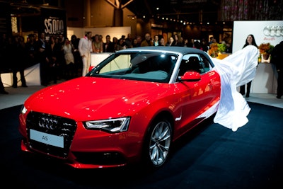Audi unveiled its A5 Cabriolet at 8 p.m. in the Audi Lounge.