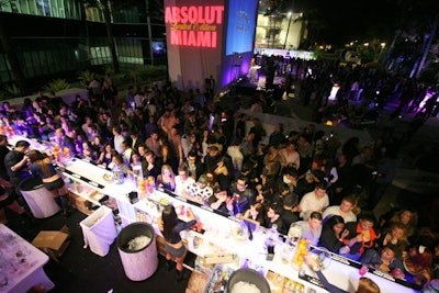 Absolut invited Miami influencers to the Fontainebleau's beach lawn to taste test cocktails made with its latest vodka.