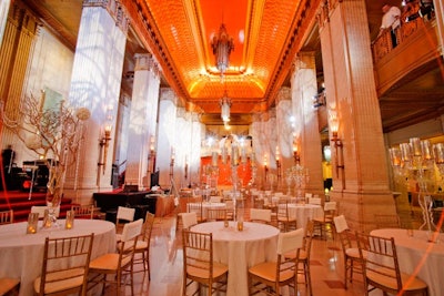 With the 'Night Under the Czars' motif, the event at the Civic Opera House had Russian-inspired decor from Event Creative.
