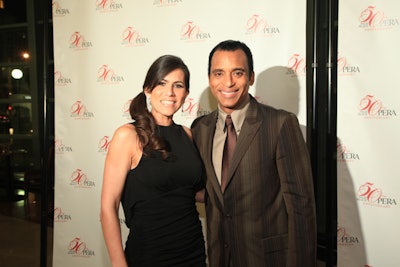 Singer and songwriter Jon Secada and his wife, Mari, posed on the red carpet at the event.