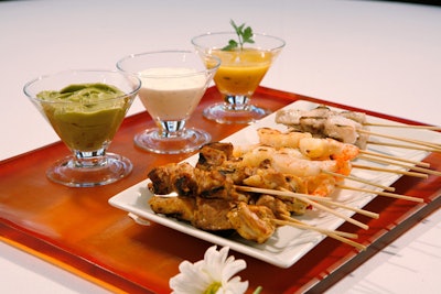 Kebab Trio with Dipping Sauces