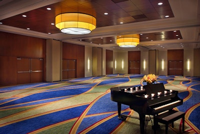 The 8,200-square-foot Grand ballroom got updated decor.