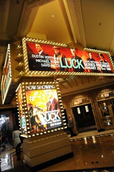 HBO screened its new horse racing show, Luck, at the Mandalay Bay Theatre.