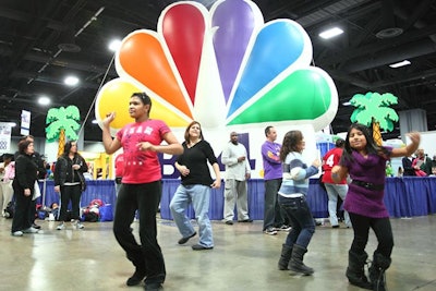 Fitness First provided free Zumba classes at the designated 'Zumba Zone,' new to the expo this year.