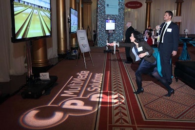 New features at this year's event included a Wii station with games like bowling.